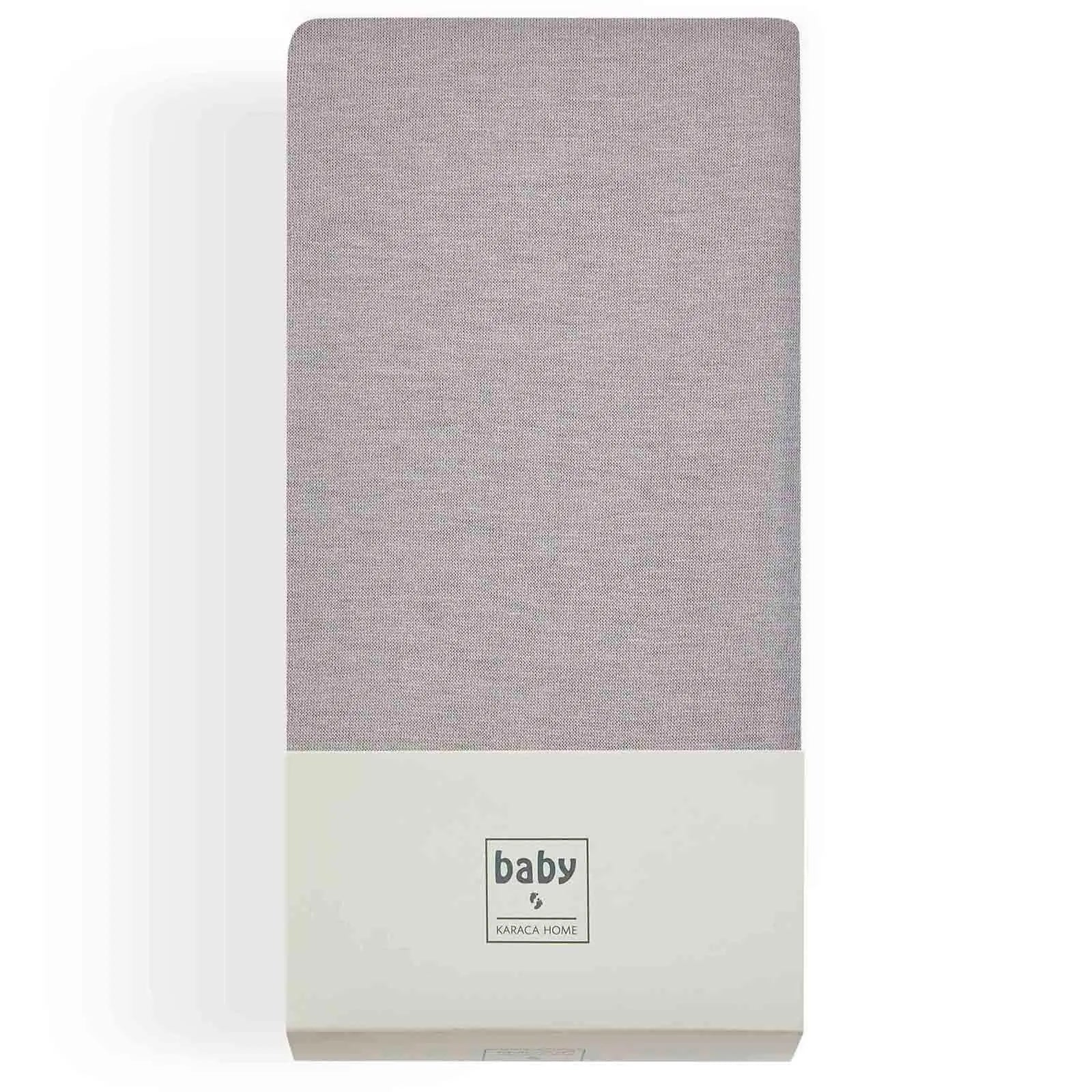 Karaca Home Jersey Hoeslaken, Grijs, 70x140 cm + 20 cm, Oeko-Tex gecertificeerd - Image 3