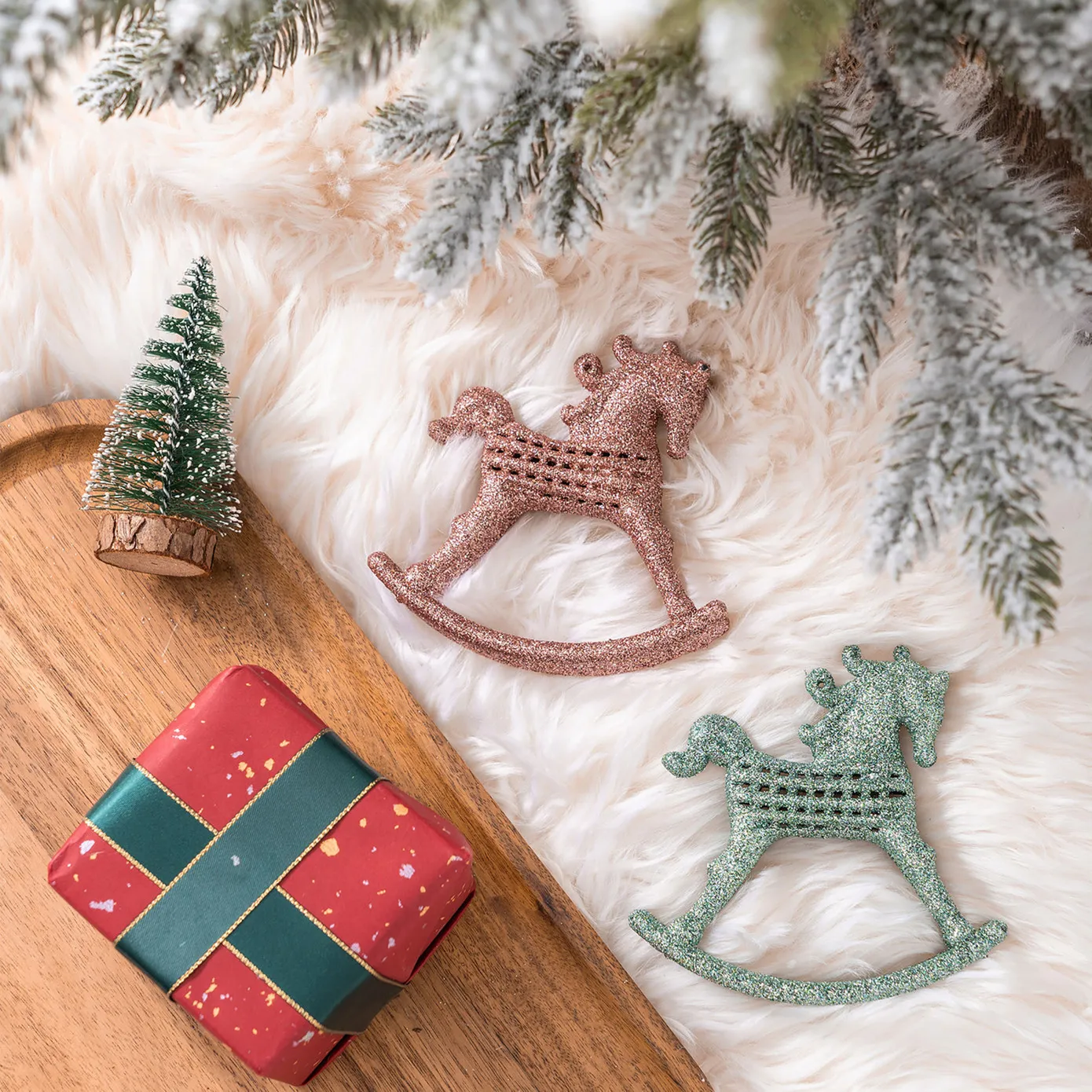 Karaca Home Kerst Cockhorse Boom Ornament Set, 2 delig, 11 cm - Image 3
