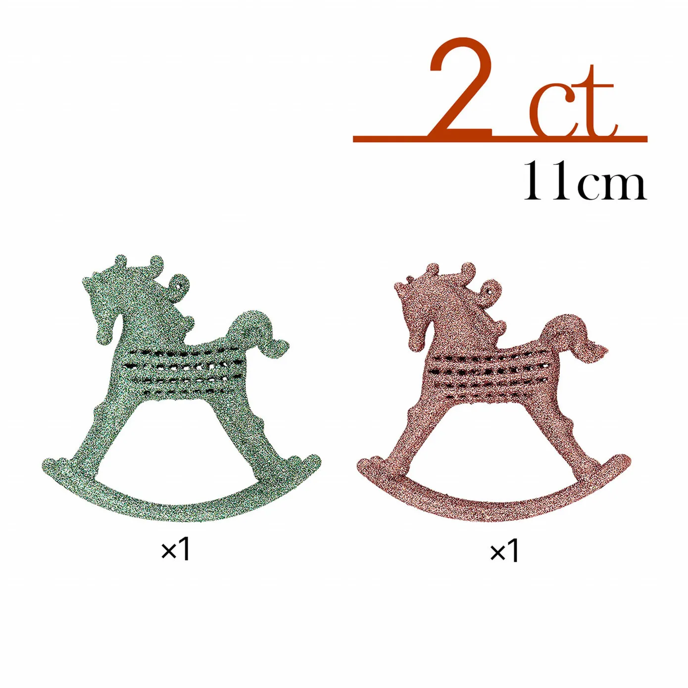 Karaca Home Kerst Cockhorse Boom Ornament Set, 2 delig, 11 cm - Image 6