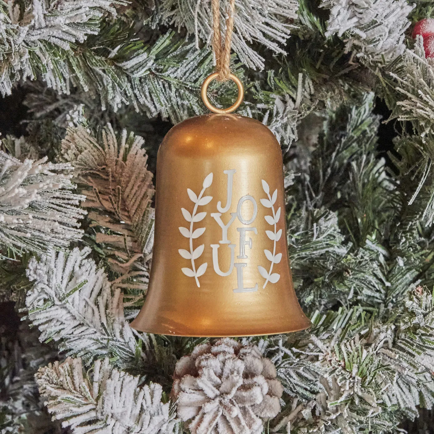 Karaca Home New Year Metalen Bel Kerstboomdecoratie 9,5x9,5x13,5 cm - Image 2