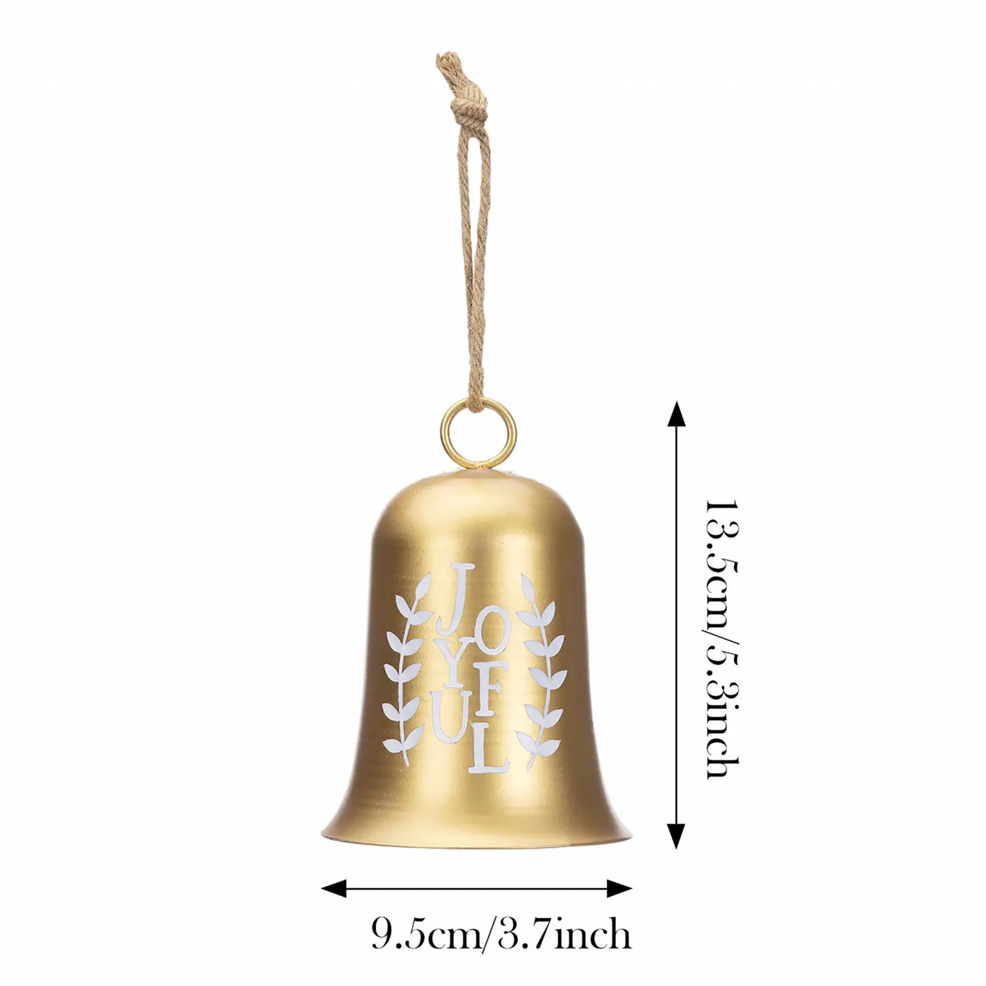Karaca Home New Year Metalen Bel Kerstboomdecoratie 9,5x9,5x13,5 cm - Image 5