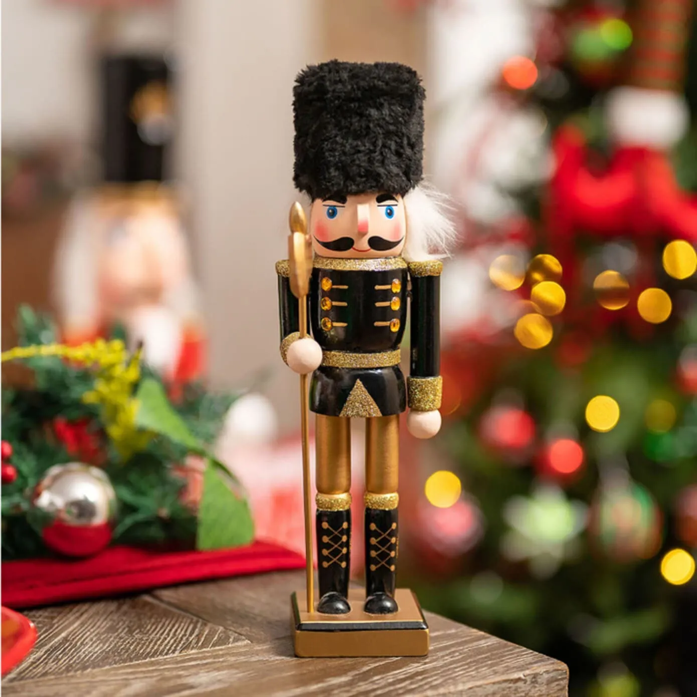 Karaca Home Kerst Notenkraker Met Zwarte Hoed, 25 cm - Image 2