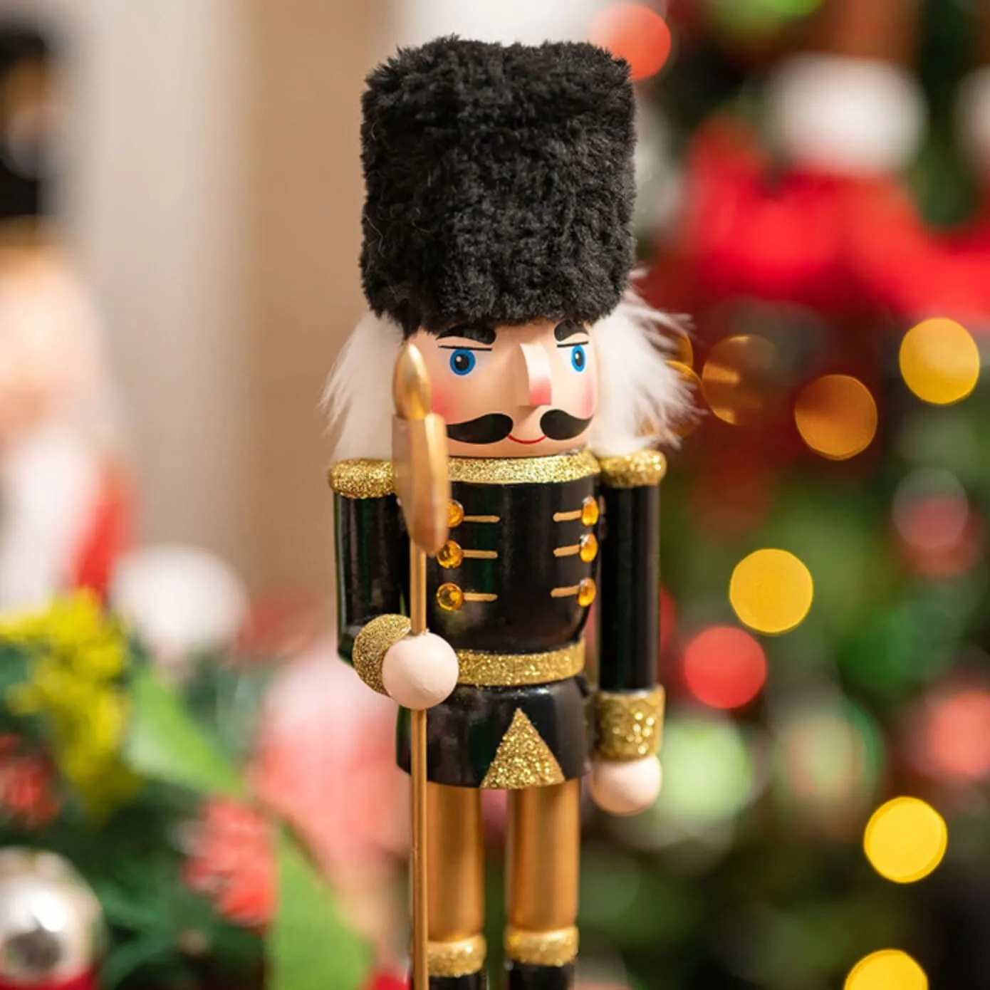 Karaca Home Kerst Notenkraker Met Zwarte Hoed, 25 cm - Image 3
