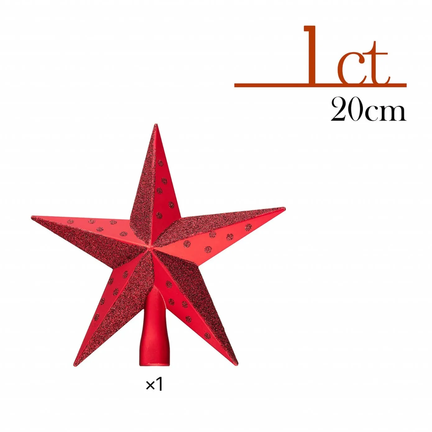 Karaca Home Kerstboom Sterhoofd, Rood - Image 4