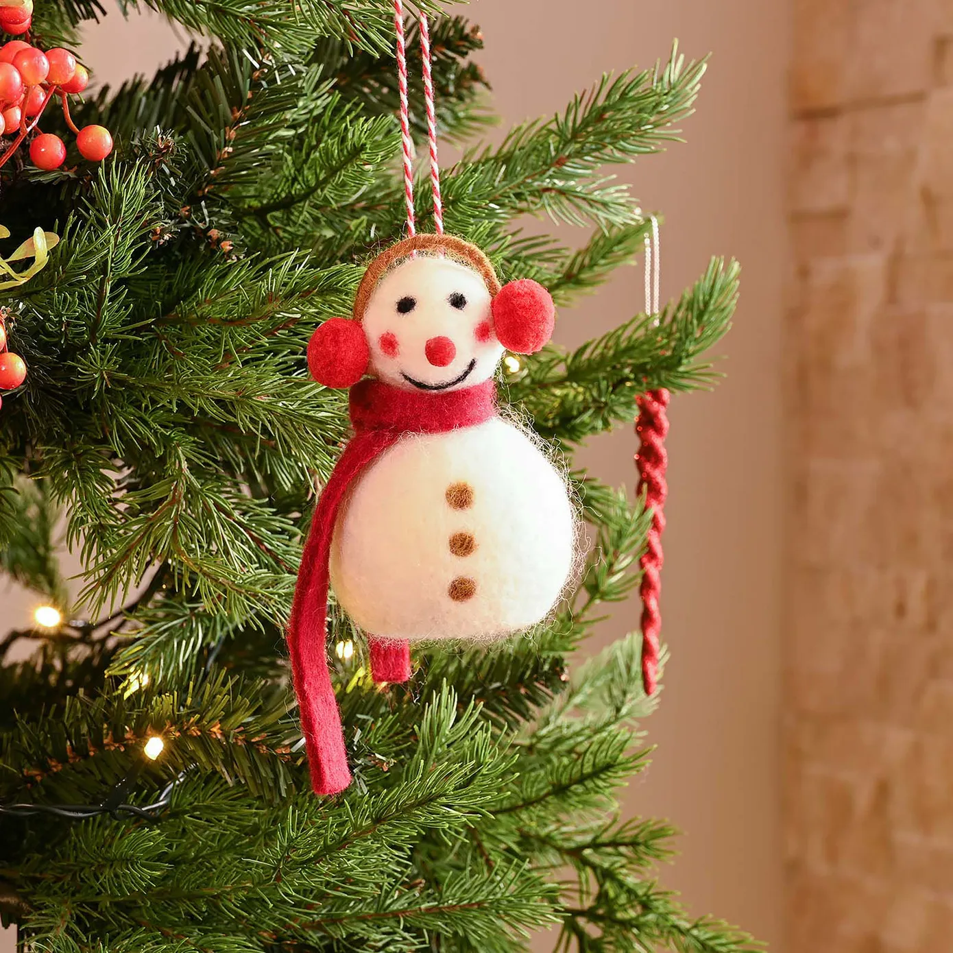 Karaca Home New Year Sneeuwpop Kerstboomdecoratie, 8x13 cm