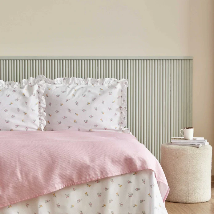 Karaca Home Lidya 100% Katoen Tweepersoons Beddeken Set - Poeder - Image 4