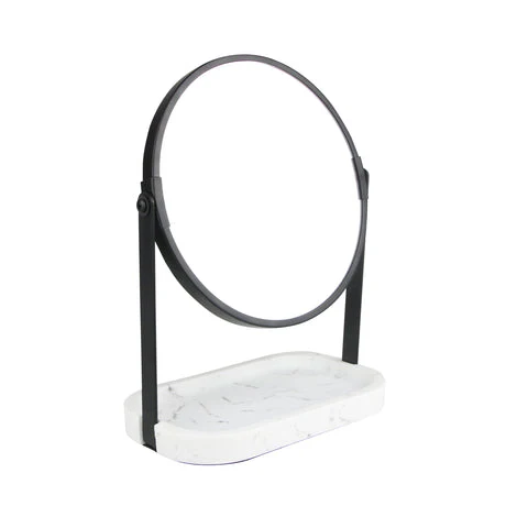Karaca Home Marmeren Spiegel, 18,8x11,7x23,6 cm, Zwart