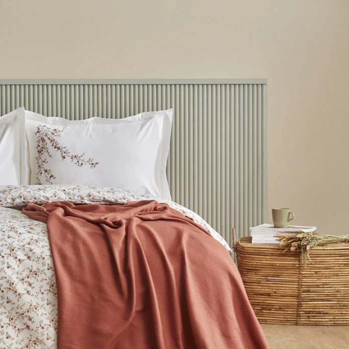 Karaca Home Mizu 100% Katoen 2-persoons Dekbedovertrek met Gratis Deken - Image 2