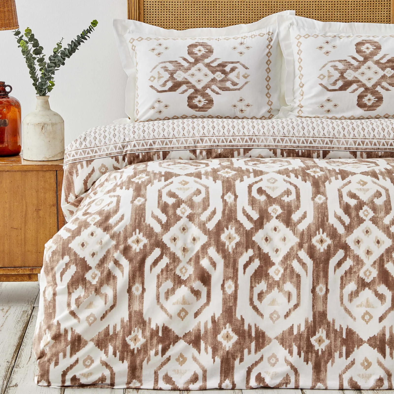 Karaca Home Neos - beige tweepersoons dekbedovertrekset van 100% katoen - Image 2