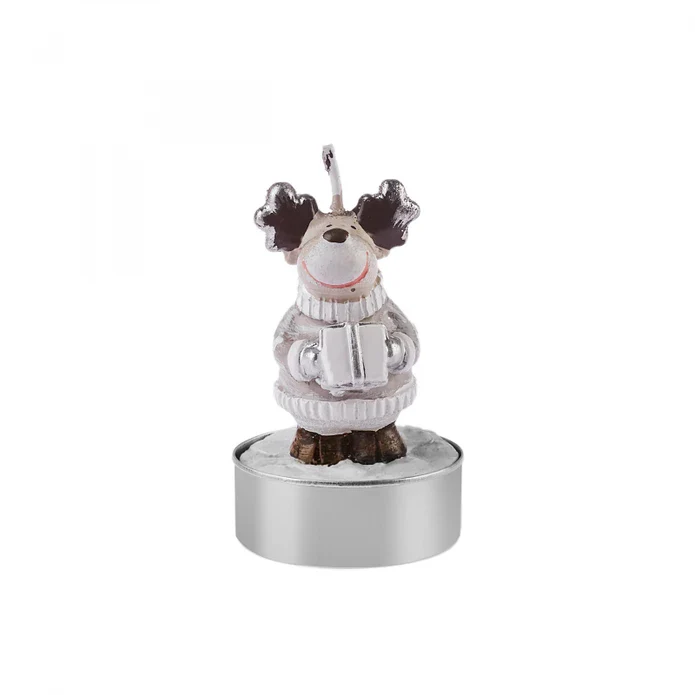 Karaca Home New Year Reindeer 3-delige Theelicht Kaars 14x9,3x6 cm - Image 3