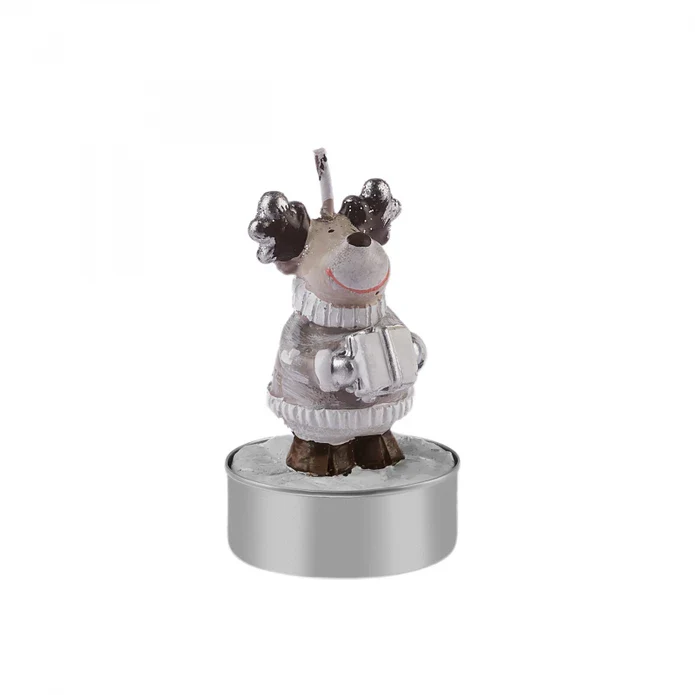 Karaca Home New Year Reindeer 3-delige Theelicht Kaars 14x9,3x6 cm - Image 4