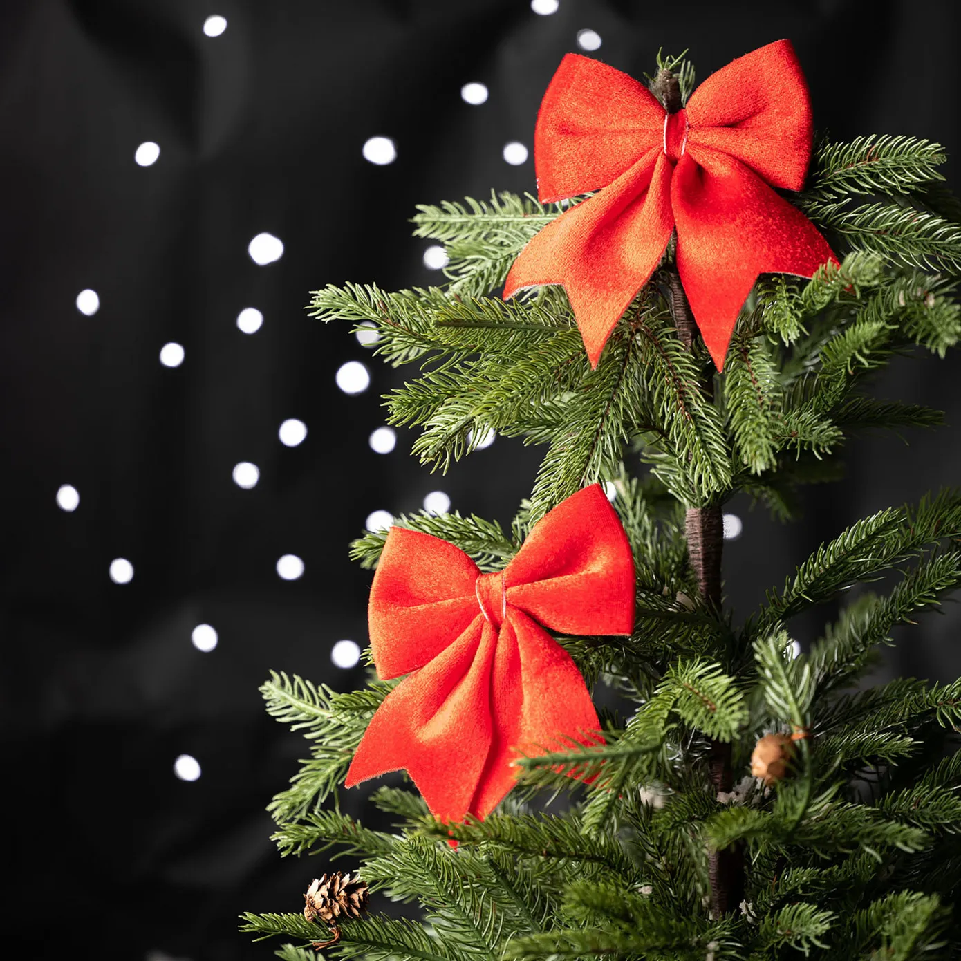 Karaca Home New Year Kerstboomlint, 12x13 cm, Rood