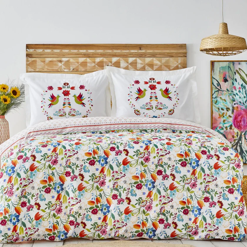 Karaca Home Parlin 100% katoenen eenpersoons dekbedovertrekset