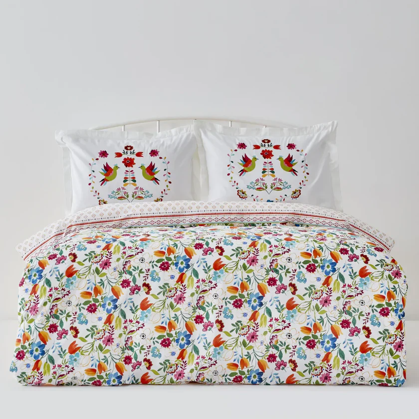 Karaca Home Parlin 100% katoenen eenpersoons dekbedovertrekset - Image 2