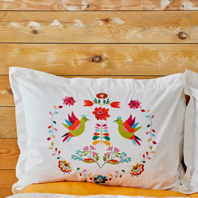 Karaca Home Parlin fuchsia 100% katoenen tweepersoons dekbedovertrekset - Image 4