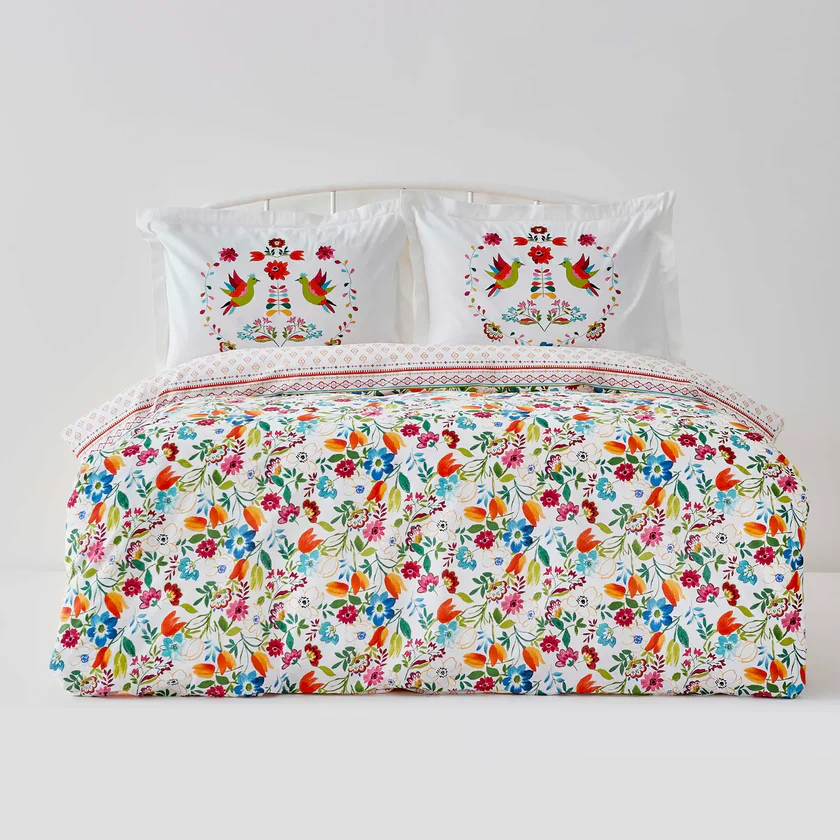 Karaca Home Parlin fuchsia 100% katoenen tweepersoons dekbedovertrekset - Image 6