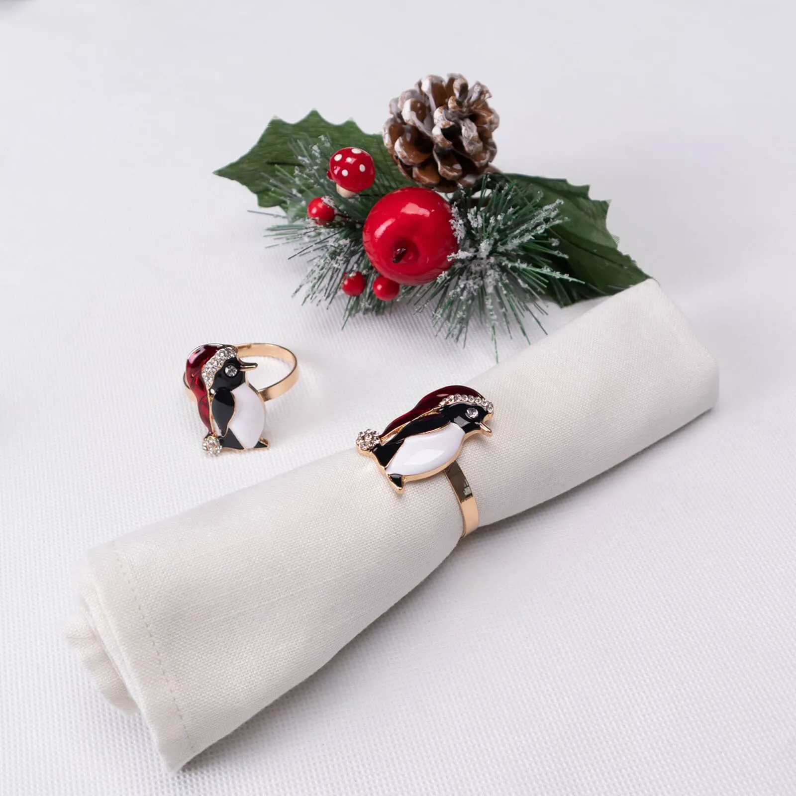 Karaca Home Penguin 2-delige servetring - Image 3