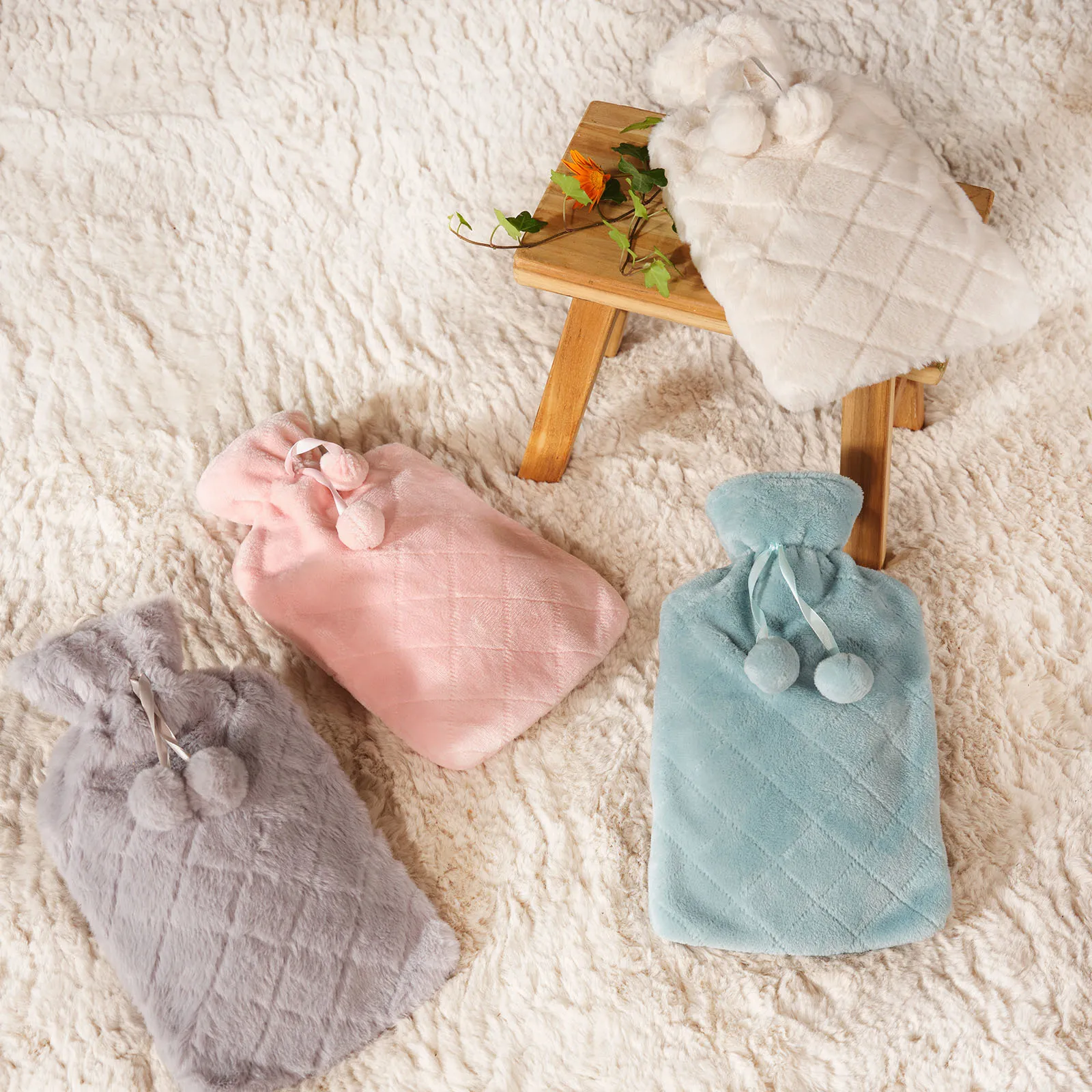 Karaca Home pluchen warmwaterkruik, grijs - Image 2