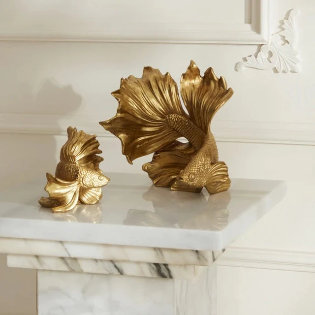 Karaca Home Rumpelfisch Beeld Goud - Image 2