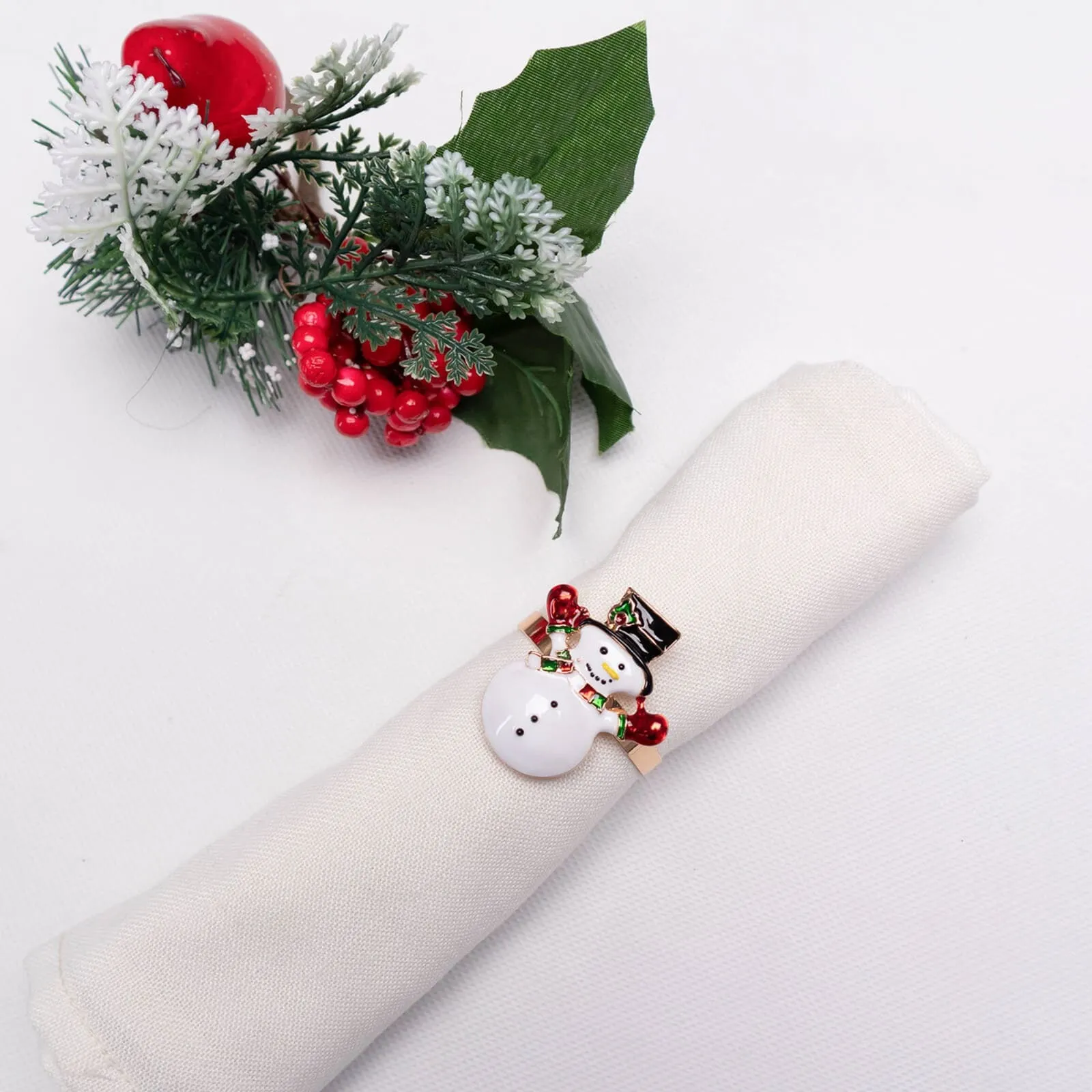 Karaca Home, set van 2 servetringen met Kerstman - Image 5
