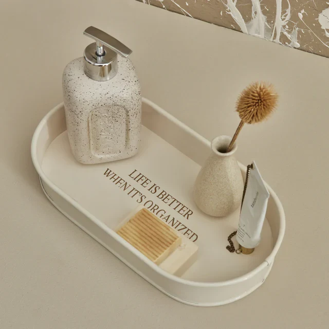 Karaca Home Sylvia Decoratieve Dienblad Organizer Wit 29 cm - Image 2