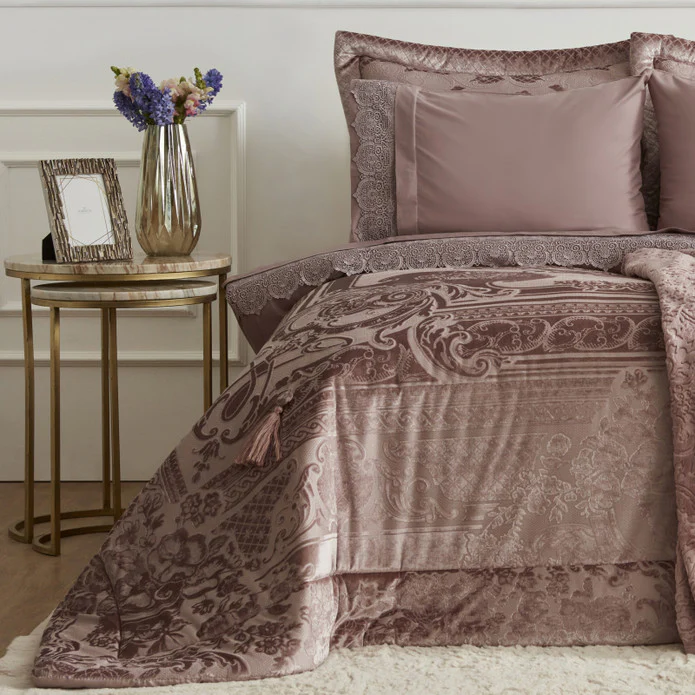 Karaca Home Valeria Queen 8-delige Trouwt Set Rozenkleur - Image 3