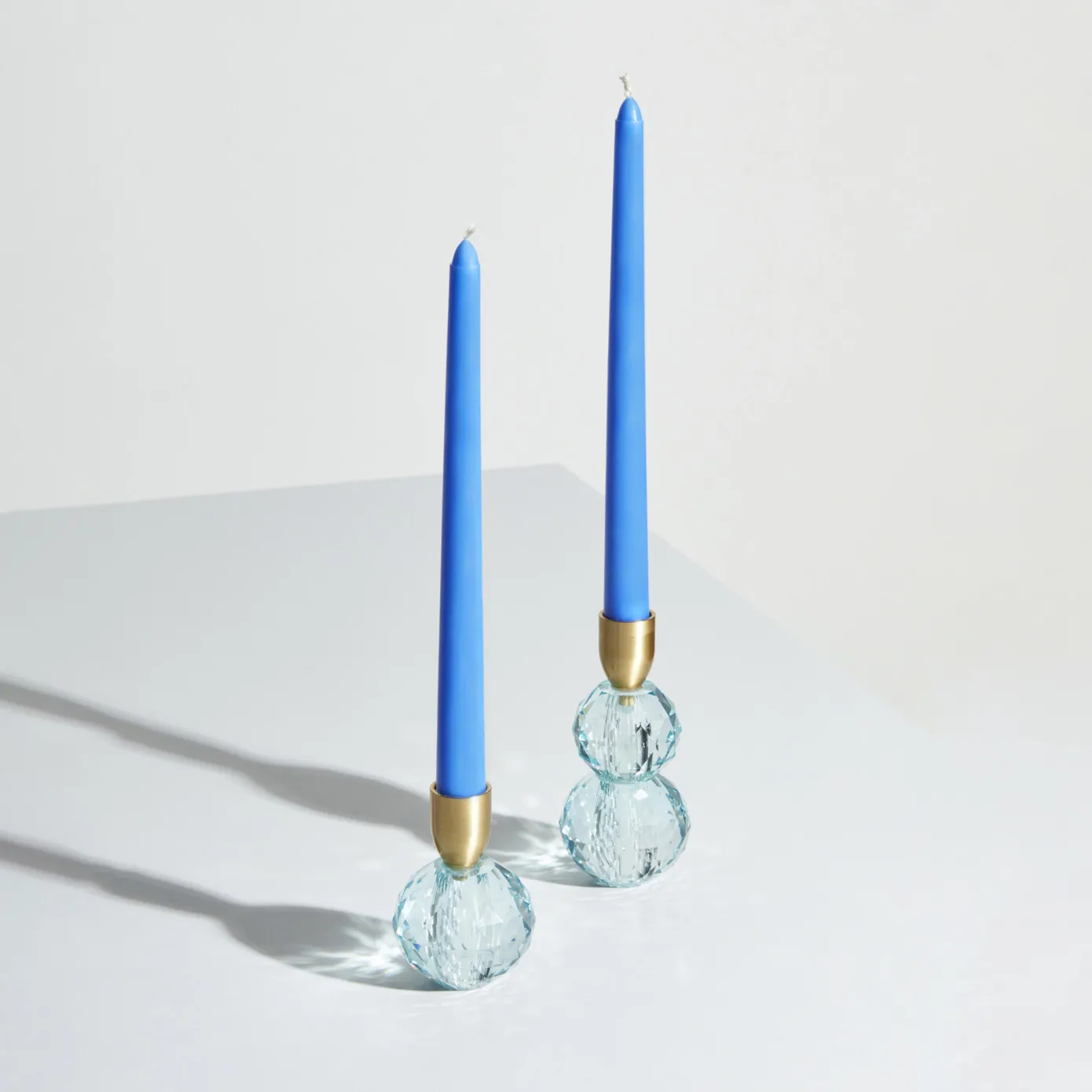 Karaca Home Vicki Kandelaar Glas, 6x13 cm, blauw - Image 2