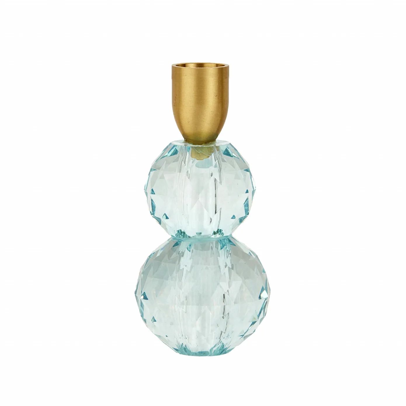 Karaca Home Vicki Kandelaar Glas, 6x13 cm, blauw - Image 3