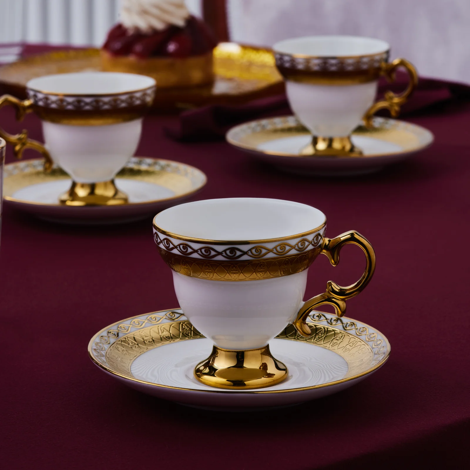 Karaca Hürrem Koffiekopjesset voor 6 Personen, 90 ml - Image 3
