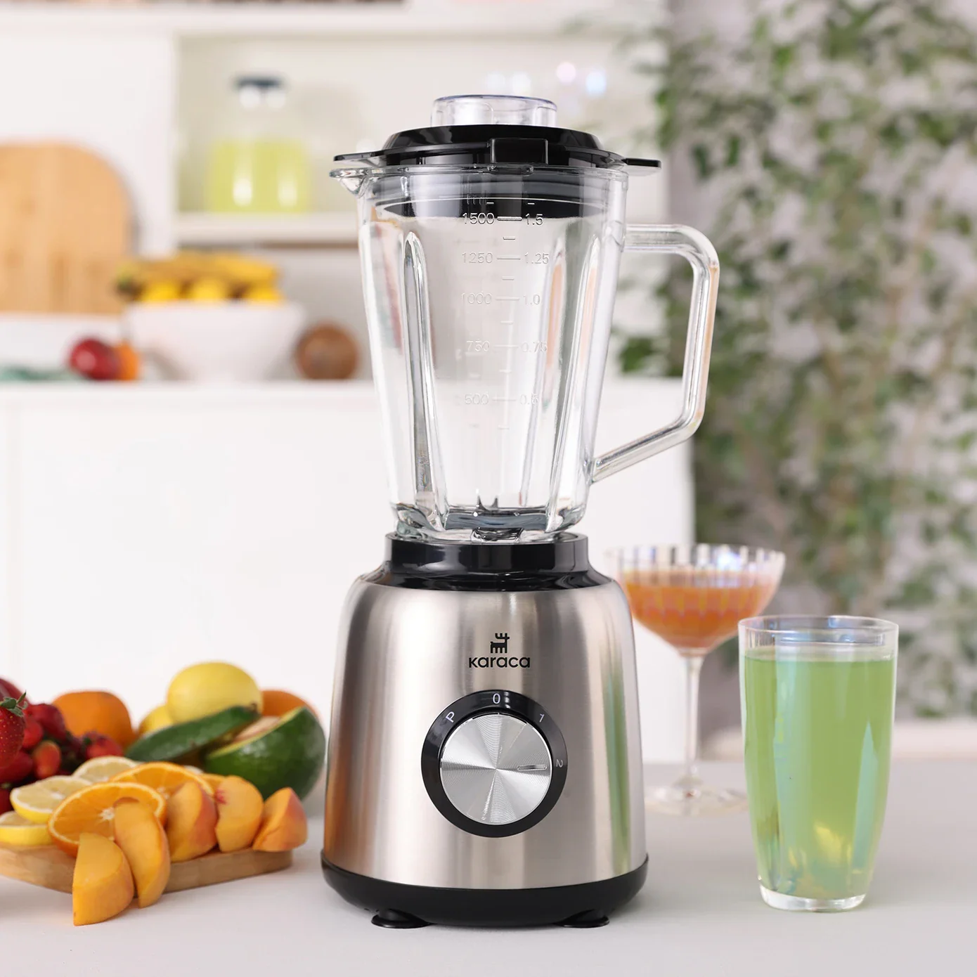Karaca Inox 1,5 L Glazen Kan Inox Smoothie Blender - Image 3