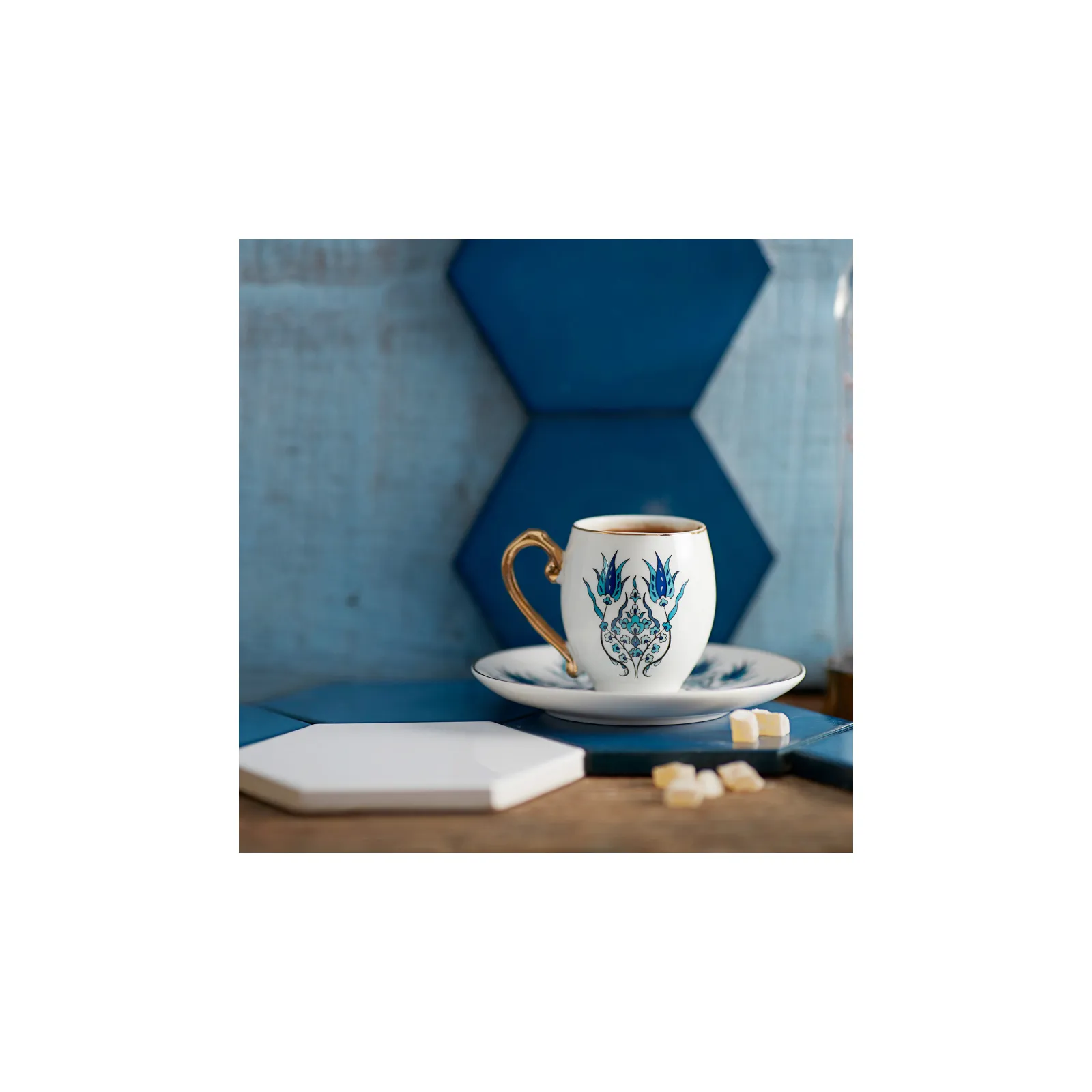 Karaca Iznik 4-delige set mokkakopjes/espressokopjes voor 2 personen - Image 3