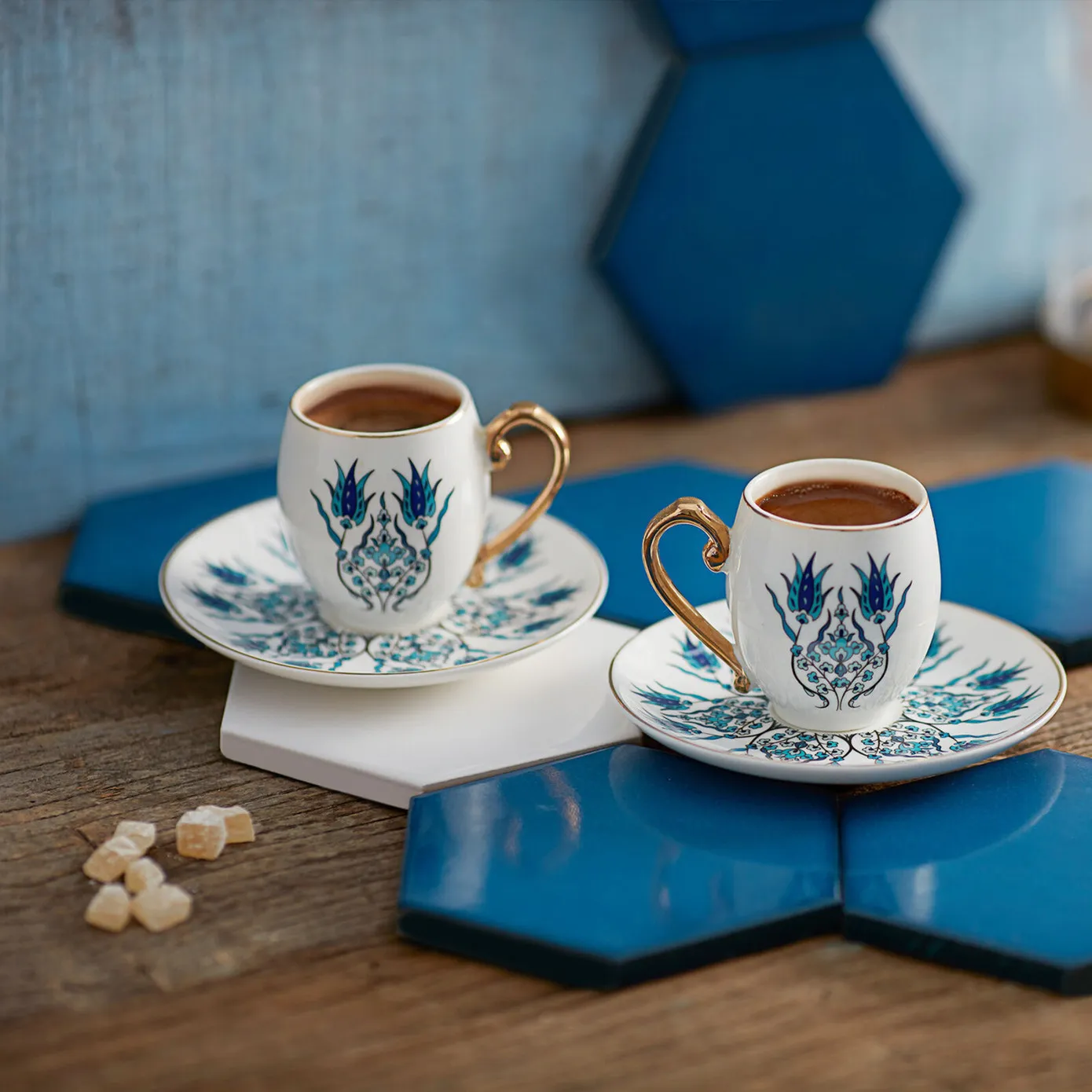 Karaca Iznik 4-delige set mokkakopjes/espressokopjes voor 2 personen - Image 7