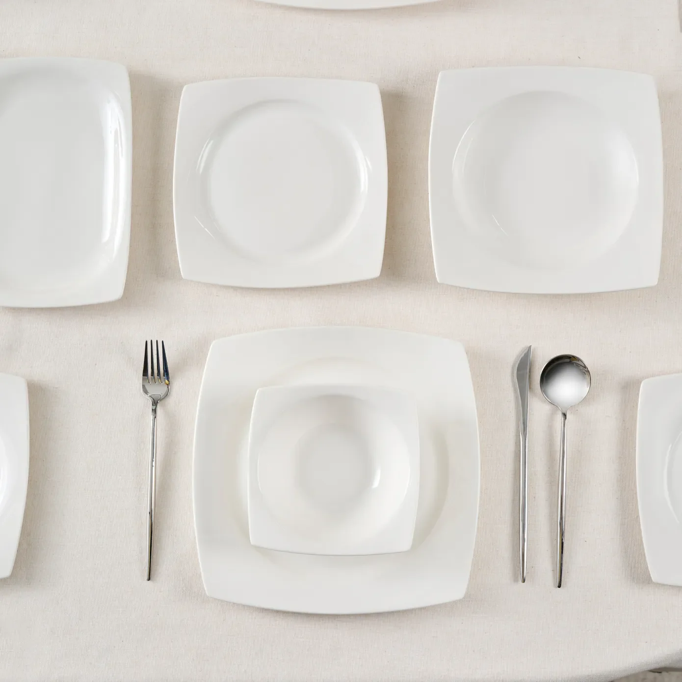Karaca Jamie White 12-persoons Servies Set, 52-delig - Image 10
