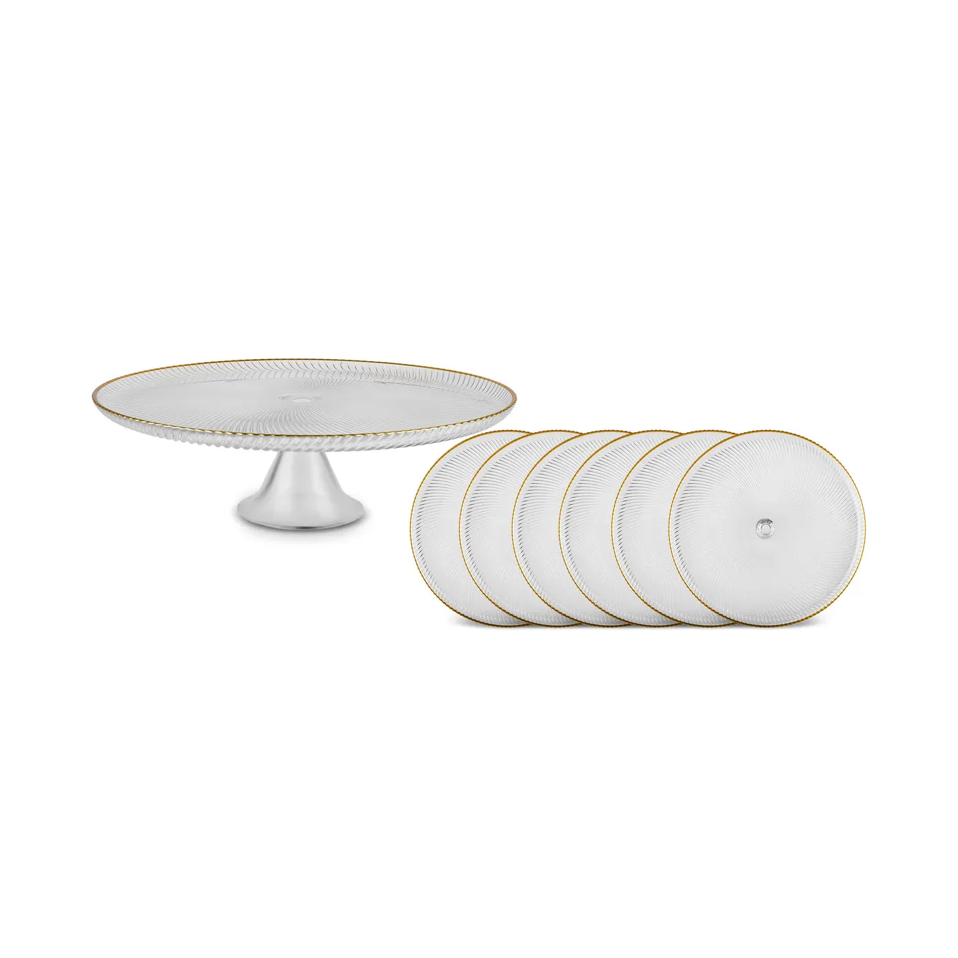Karaca Jest Rim 6-persoons Diner Set, 7-delig, Goud