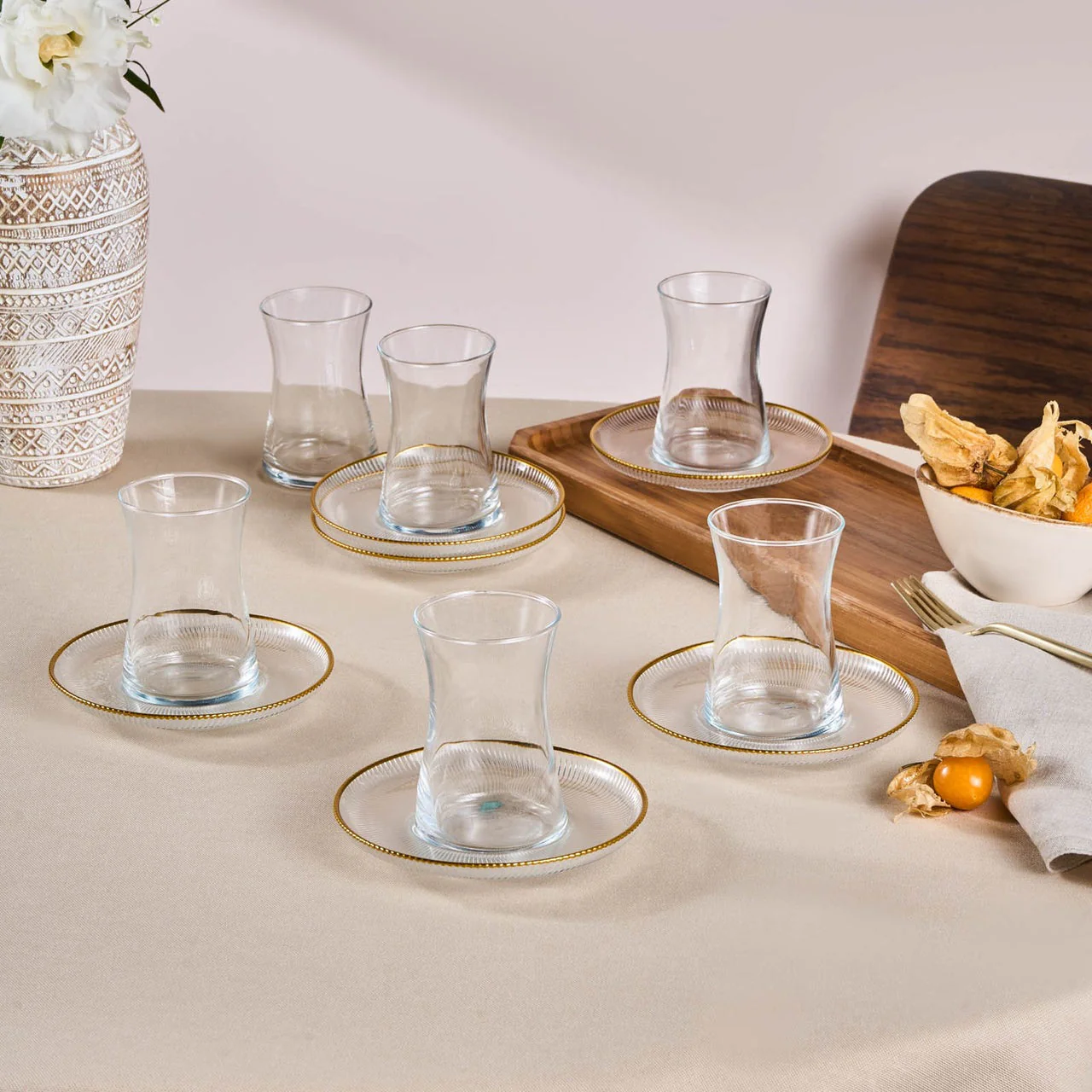 Karaca Juliet Gouden Rand 6-persoons theeset - Image 2