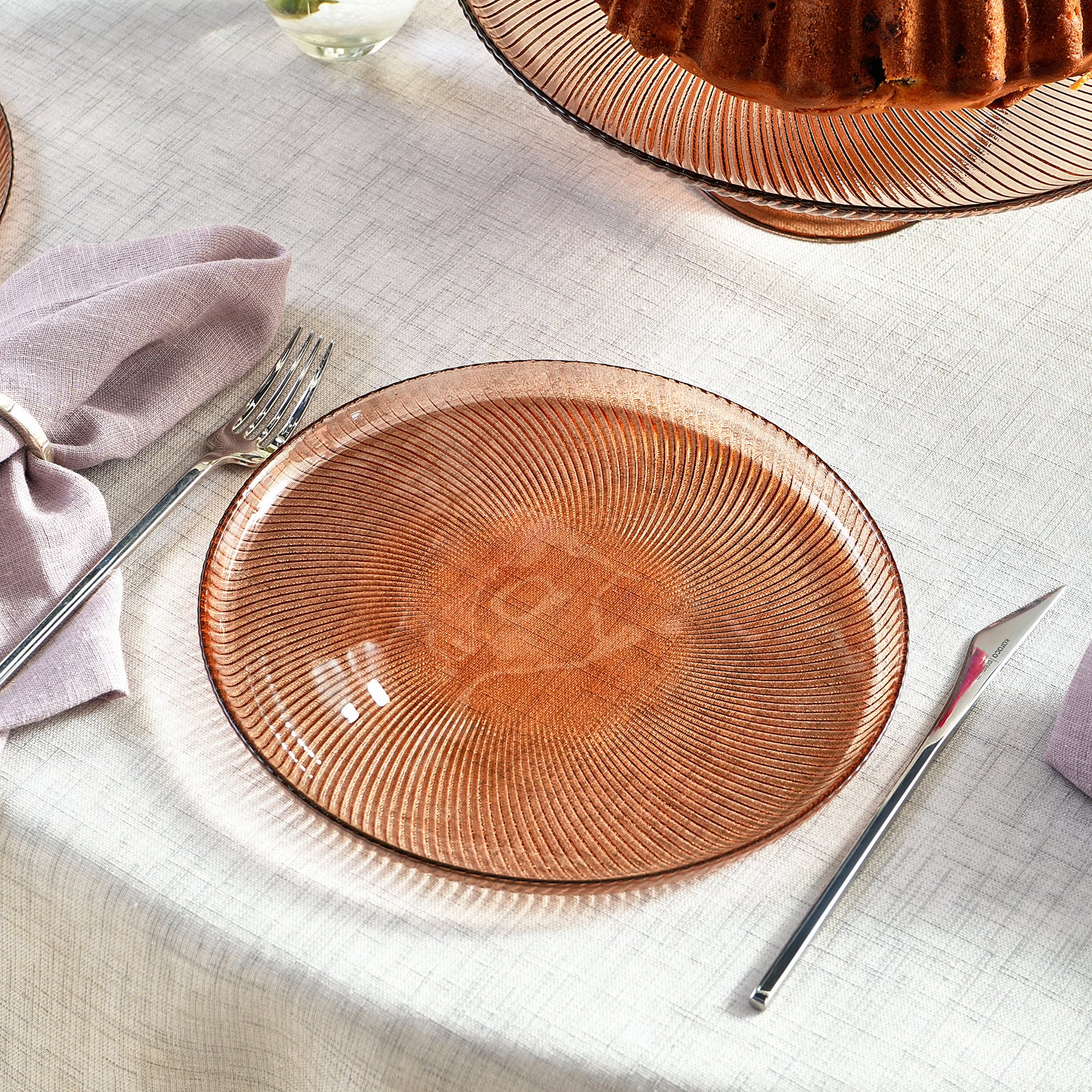 Karaca Juliet Mocha Mousse 7-delige Taartset voor 6 Personen - Image 4