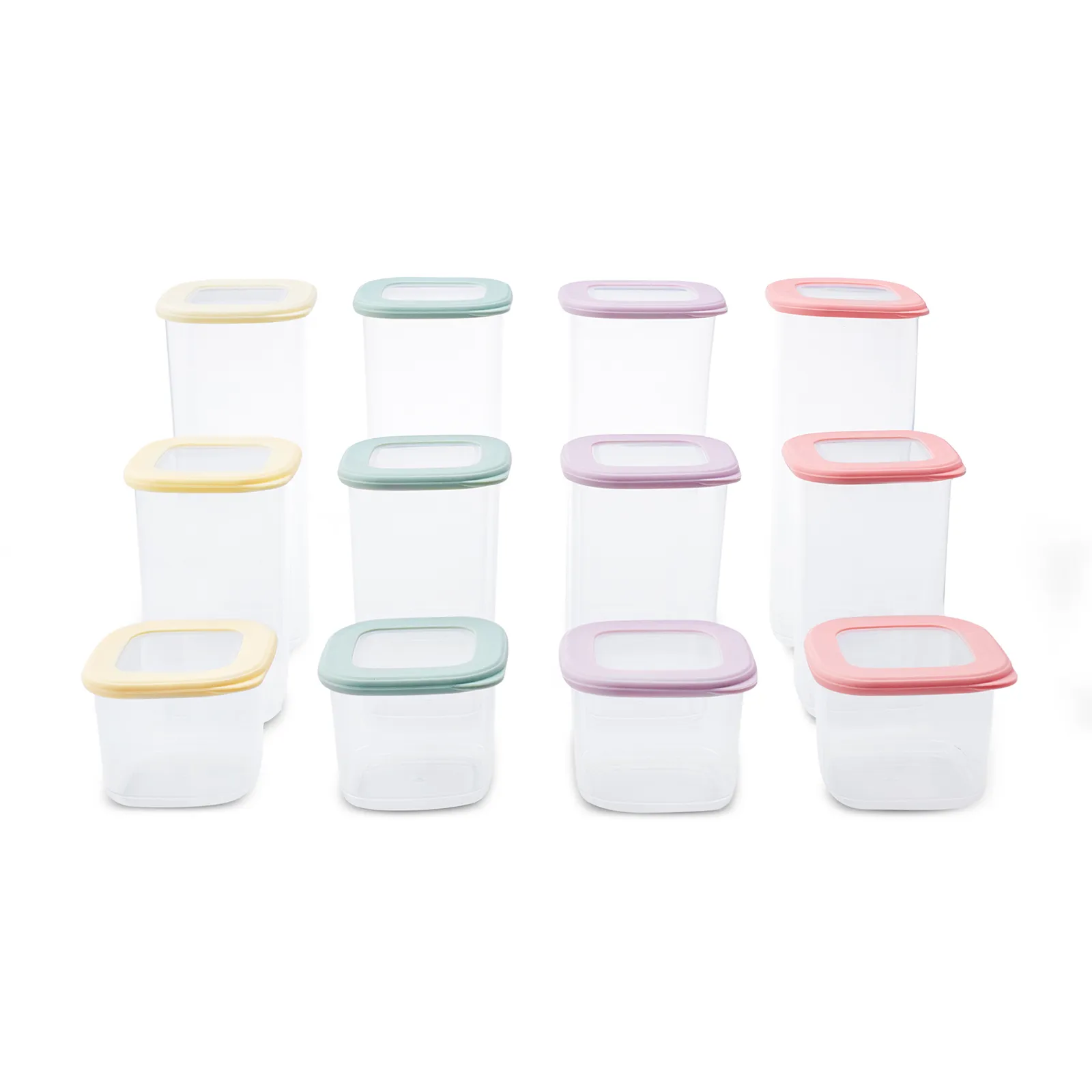Karaca Korbs - set met 12 voorraadbakjes