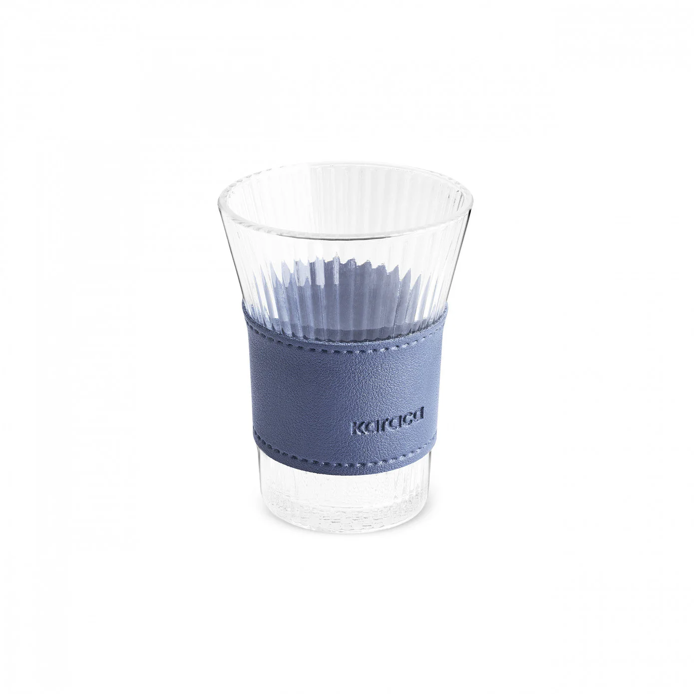 Karaca Leather Cool Touch Latte Glas 210 ML Marineblauw - Image 8