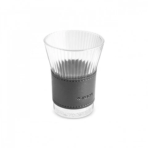 Karaca Leather Cool Touch Latte Glas 210 ML Zwart