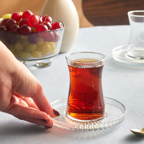 Karaca Lily 12-delige Turkse theeset voor 6 personen, 170 ml, Luster - Image 4