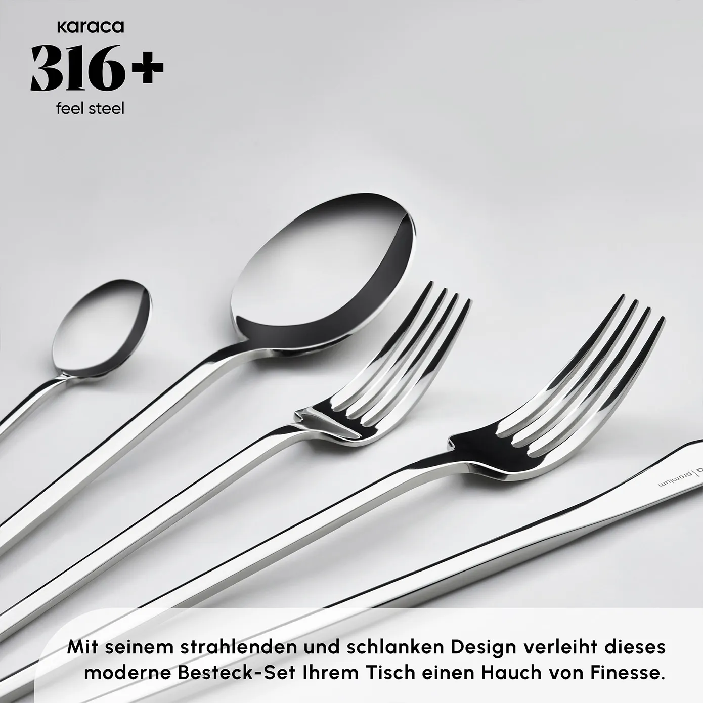 Karaca Look 316+ Staal 84 Delige 12 Persoons Premium Bestekset in Doos - Image 6