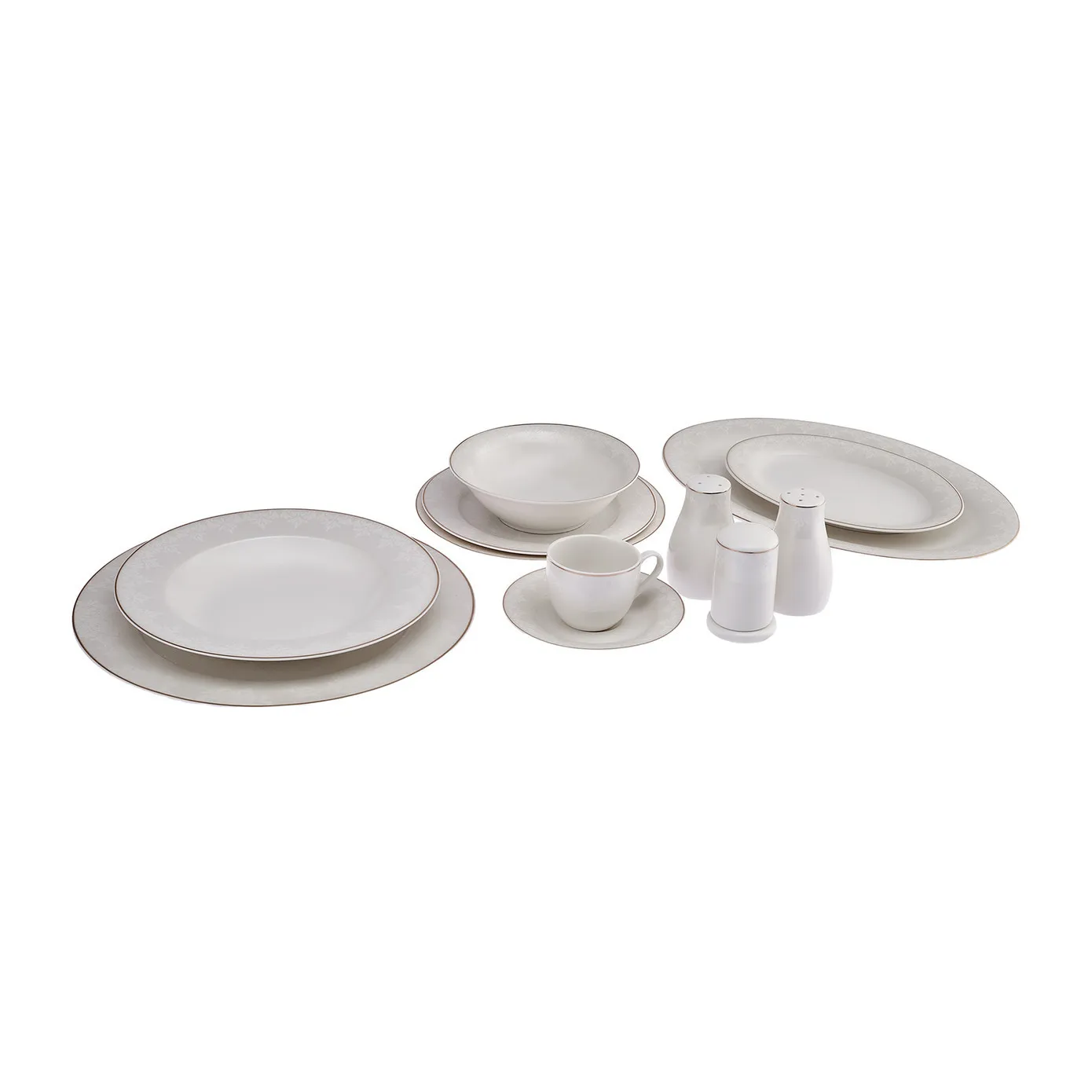 Karaca Lord 12-persoons servies, 74-delig, New Generation Bone - Image 2