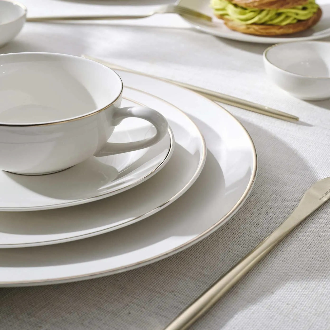 Karaca Marcelo gouden Servies en Ontbijtset, 88-delig - Image 8