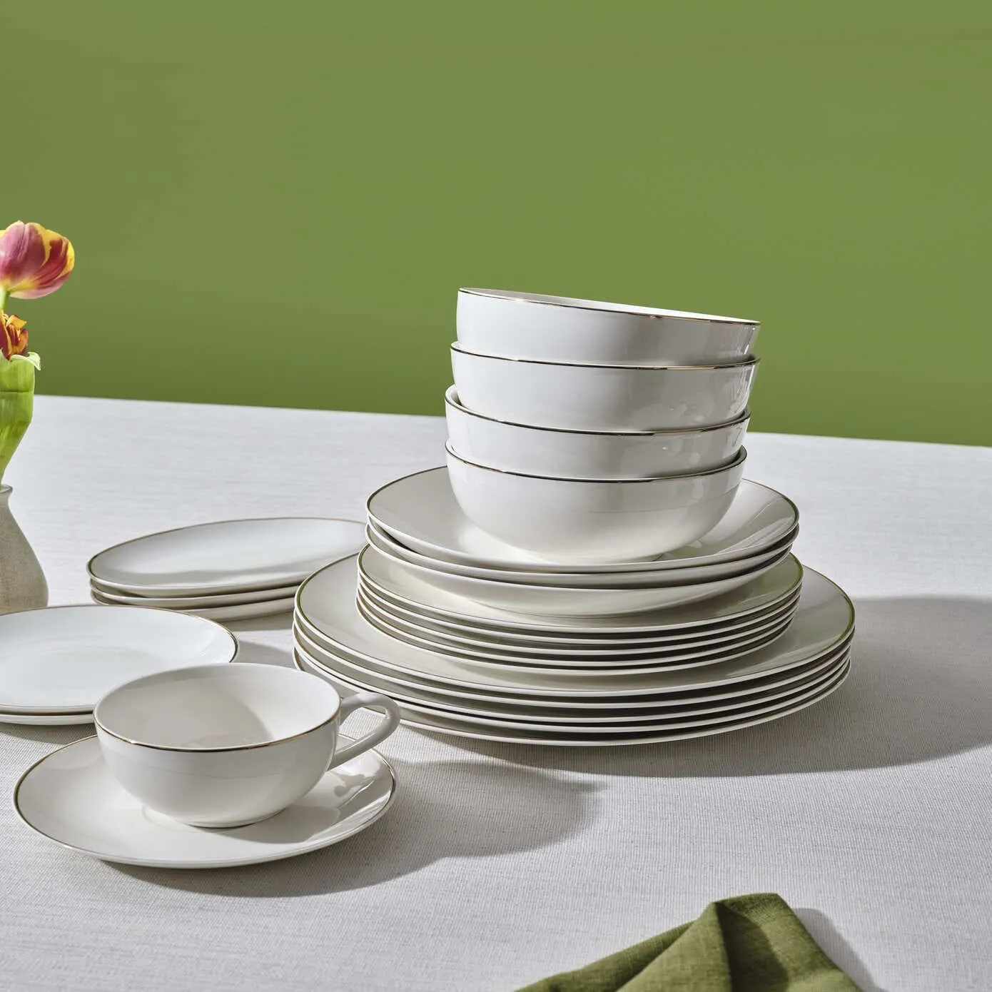 Karaca Marcelo gouden Servies en Ontbijtset, 88-delig - Image 9