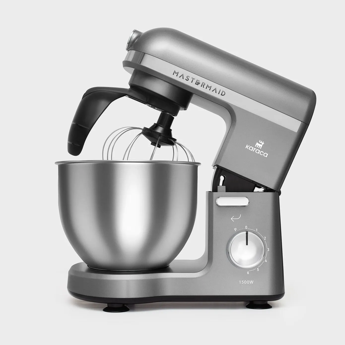 Karaca Mastermaid Chef Pro dubbelarmige keukenmachine 1500 W, ruimtegrijs - Image 3