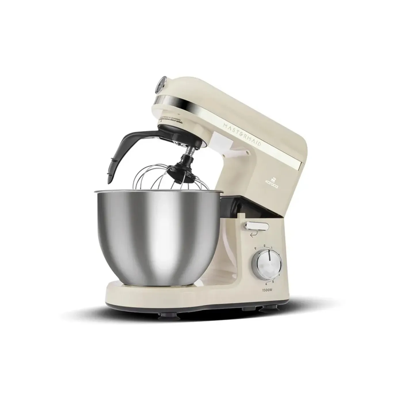 Karaca Mastermaid Chef Pro, Keukenmachine met Dubbele Arm, 1500 W, Zacht Crèmekleurig - Image 5