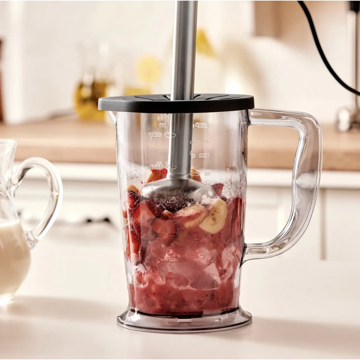 Karaca Mastermaid Prosteel Glazen Keukenrobot, Lange Blender, 2500 W, Galaxy Grey - Image 8