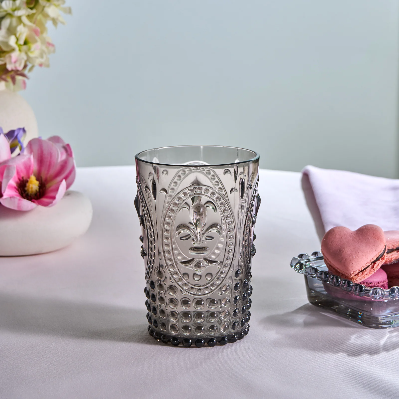 Karaca Moise Acryl Tumbler Glas, 400 ml, Antraciet
