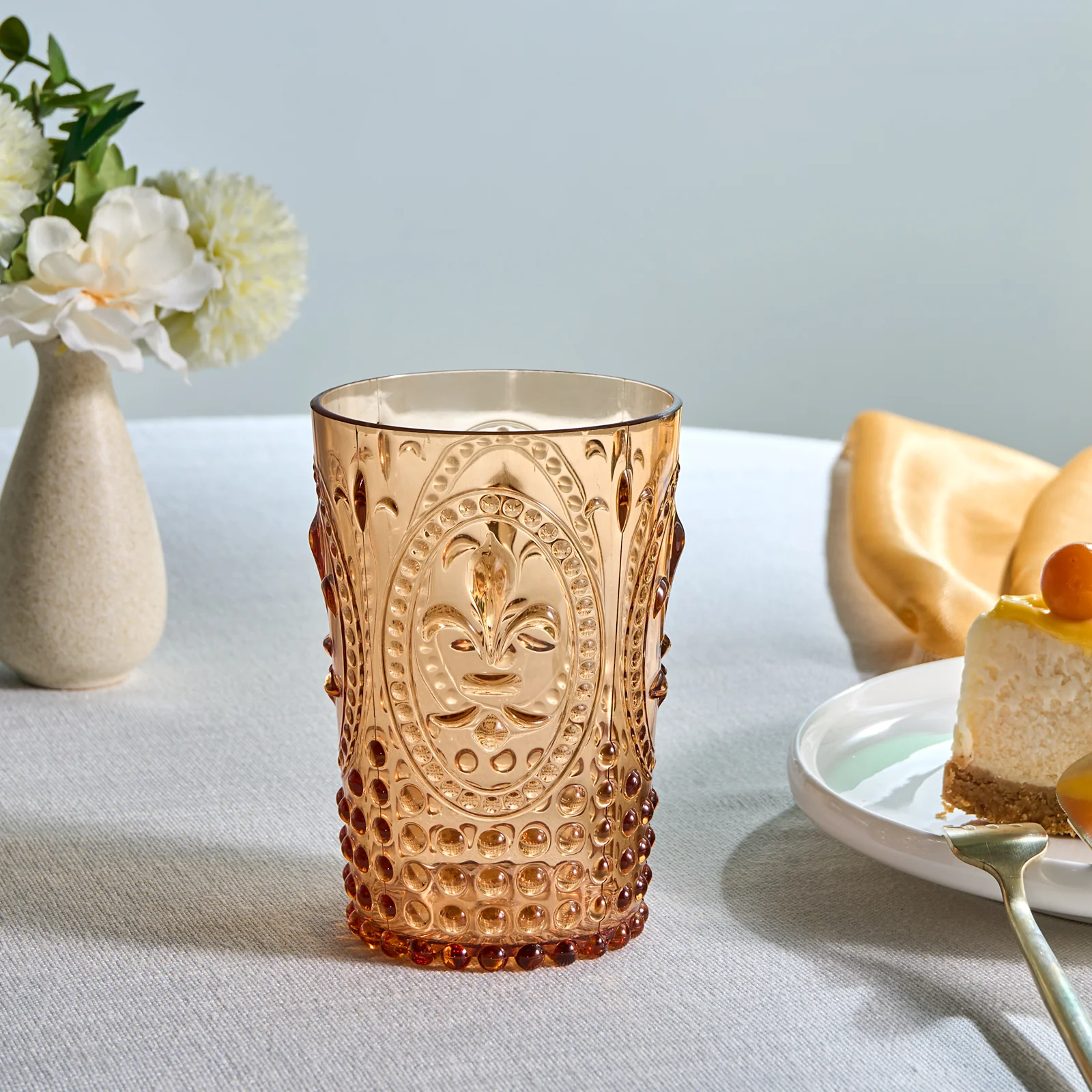 Karaca Moise Acryl Tumbler Glas, 400 ml, Oranje
