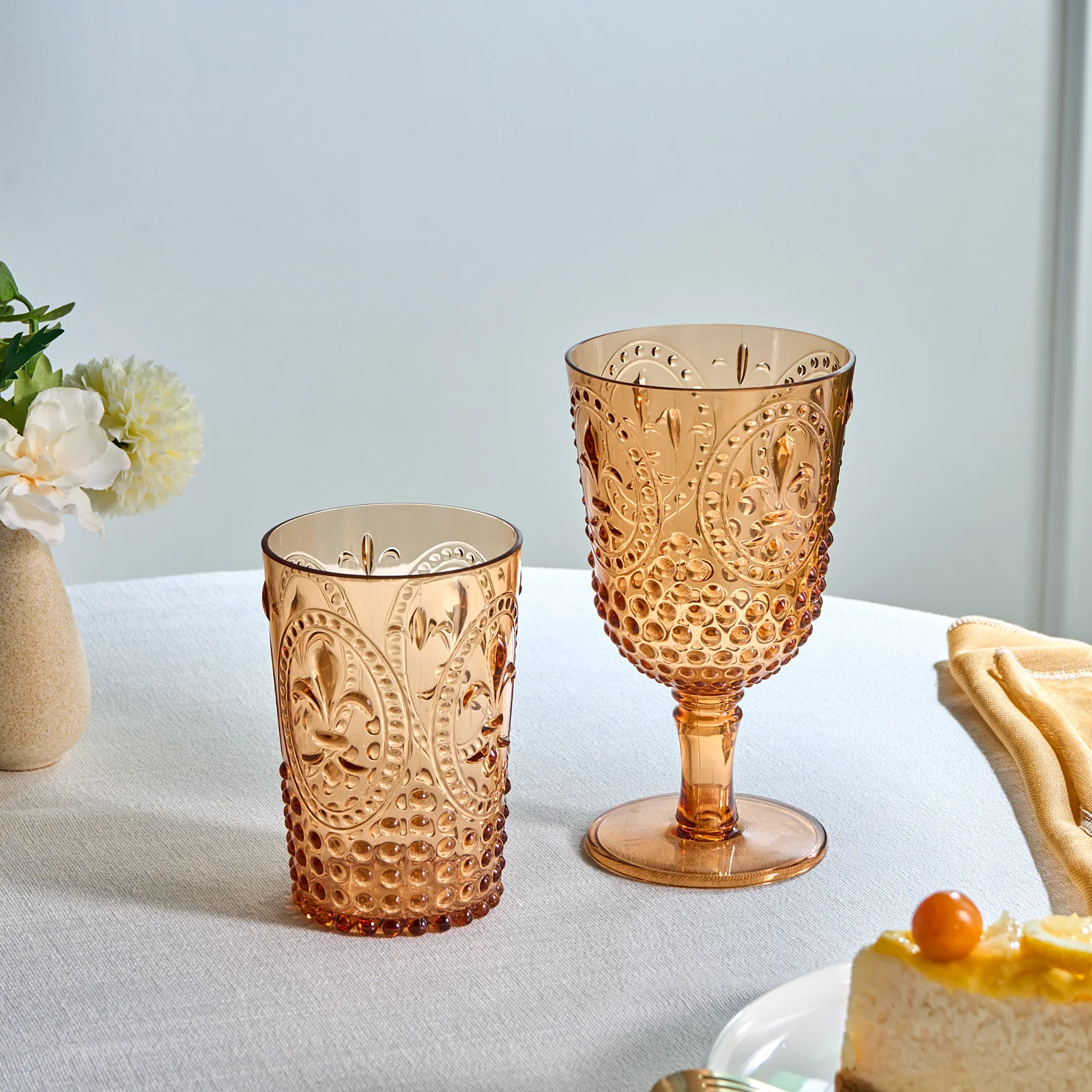 Karaca Moise Acryl Tumbler Glas, 400 ml, Oranje - Image 2